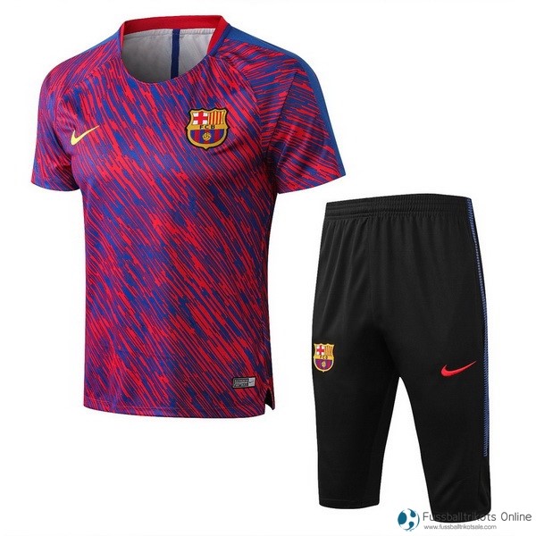Barcelona Trikot Trainingsshirt Komplett Set 2018-19 Porpora Fussballtrikots Günstig